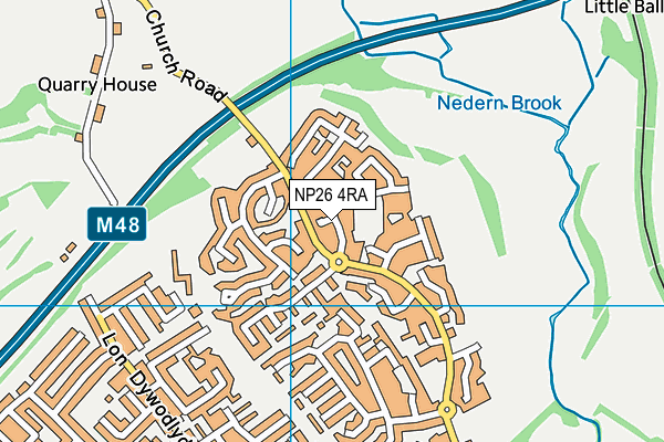 NP26 4RA map - OS VectorMap District (Ordnance Survey)