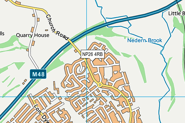 NP26 4RB map - OS VectorMap District (Ordnance Survey)