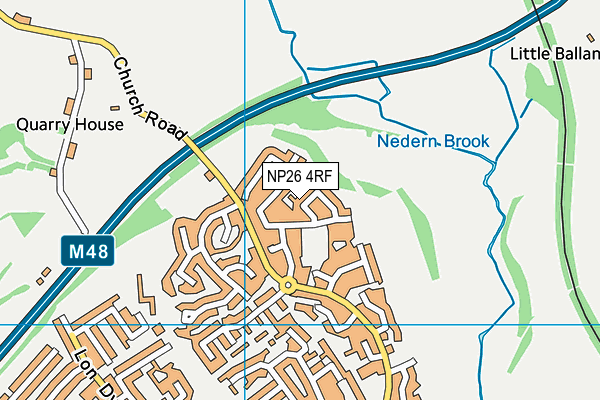 NP26 4RF map - OS VectorMap District (Ordnance Survey)