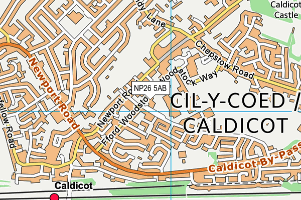 NP26 5AB map - OS VectorMap District (Ordnance Survey)