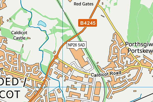 NP26 5AD map - OS VectorMap District (Ordnance Survey)
