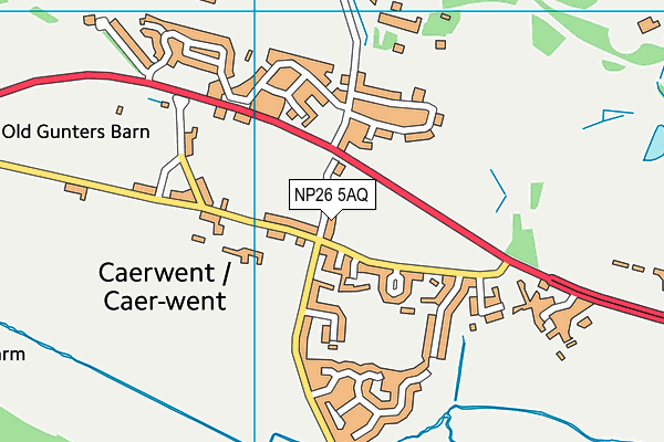 NP26 5AQ map - OS VectorMap District (Ordnance Survey)