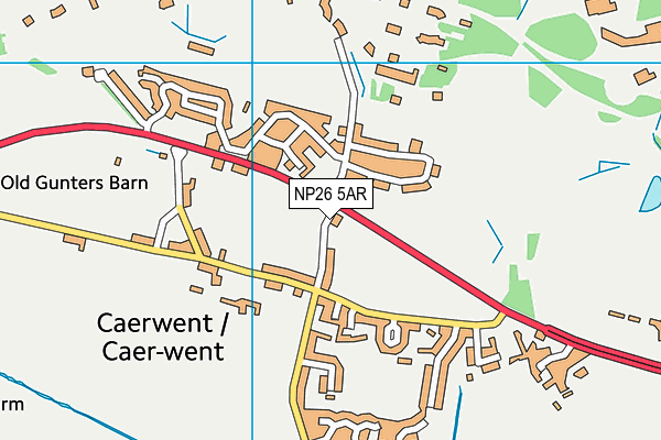 NP26 5AR map - OS VectorMap District (Ordnance Survey)