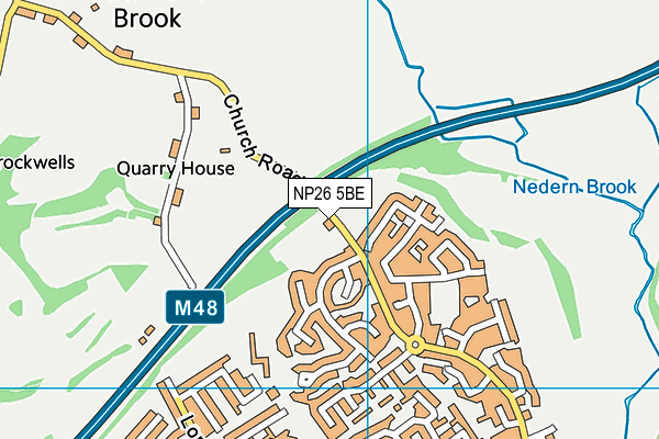 NP26 5BE map - OS VectorMap District (Ordnance Survey)