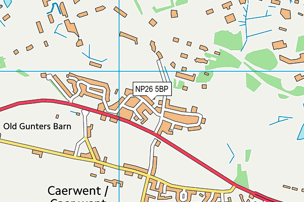 NP26 5BP map - OS VectorMap District (Ordnance Survey)