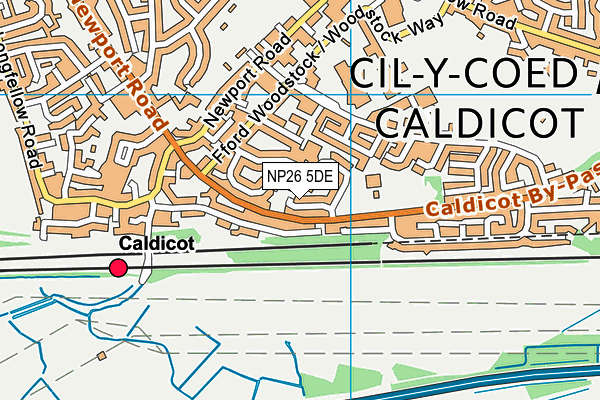 NP26 5DE map - OS VectorMap District (Ordnance Survey)