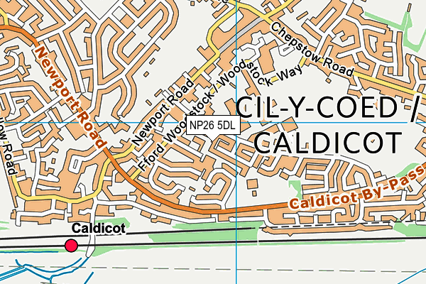 NP26 5DL map - OS VectorMap District (Ordnance Survey)