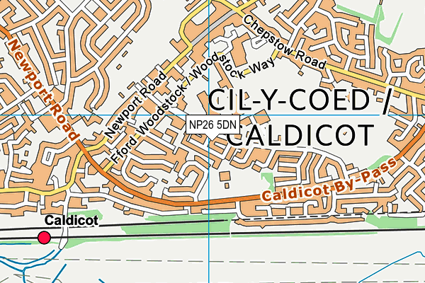 NP26 5DN map - OS VectorMap District (Ordnance Survey)