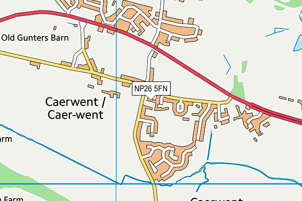 NP26 5FN map - OS VectorMap District (Ordnance Survey)