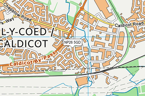 NP26 5GD map - OS VectorMap District (Ordnance Survey)