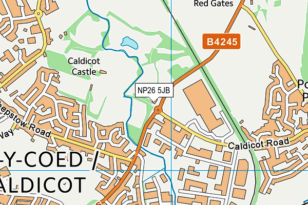 NP26 5JB map - OS VectorMap District (Ordnance Survey)