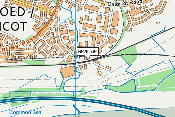 NP26 5JP map - OS VectorMap District (Ordnance Survey)