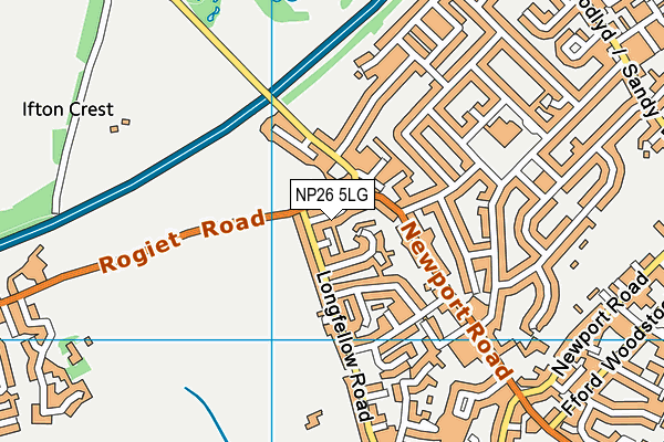NP26 5LG map - OS VectorMap District (Ordnance Survey)