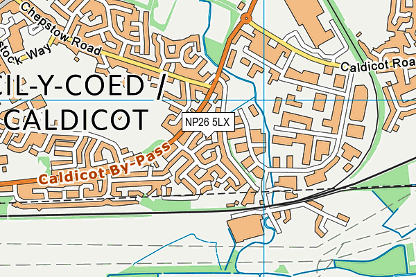 NP26 5LX map - OS VectorMap District (Ordnance Survey)