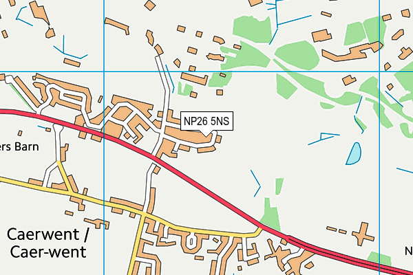 NP26 5NS map - OS VectorMap District (Ordnance Survey)