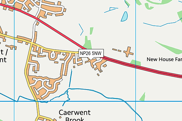 NP26 5NW map - OS VectorMap District (Ordnance Survey)