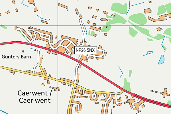 NP26 5NX map - OS VectorMap District (Ordnance Survey)