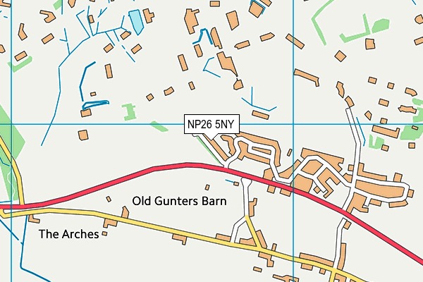 NP26 5NY map - OS VectorMap District (Ordnance Survey)
