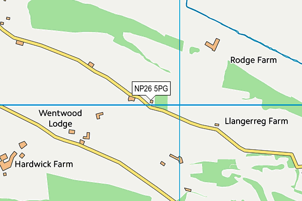 NP26 5PG map - OS VectorMap District (Ordnance Survey)