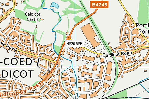 NP26 5PR map - OS VectorMap District (Ordnance Survey)