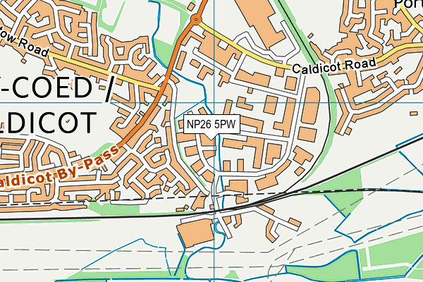 NP26 5PW map - OS VectorMap District (Ordnance Survey)