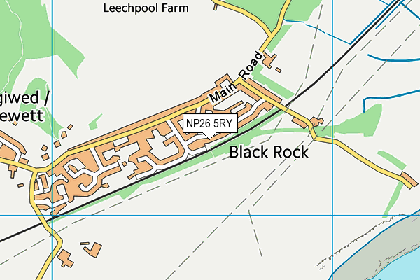 NP26 5RY map - OS VectorMap District (Ordnance Survey)