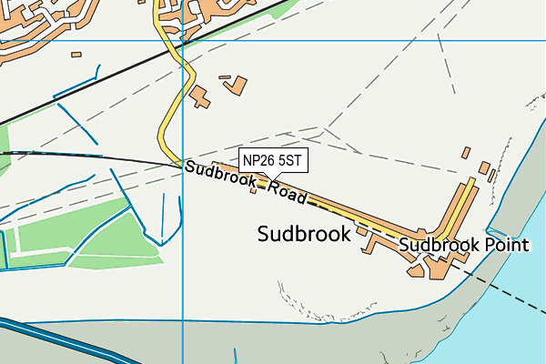 NP26 5ST map - OS VectorMap District (Ordnance Survey)