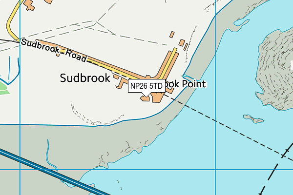 NP26 5TD map - OS VectorMap District (Ordnance Survey)