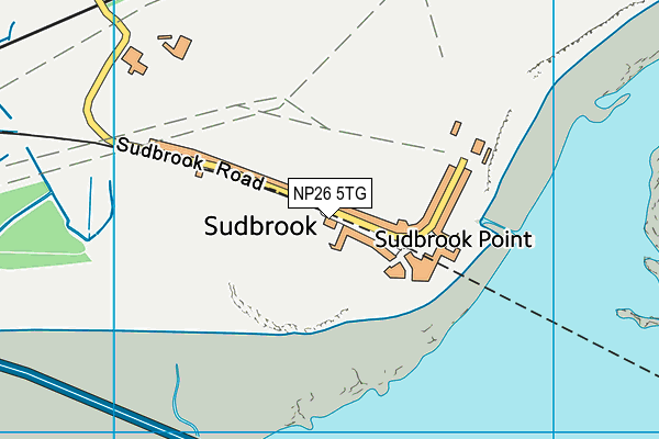 NP26 5TG map - OS VectorMap District (Ordnance Survey)