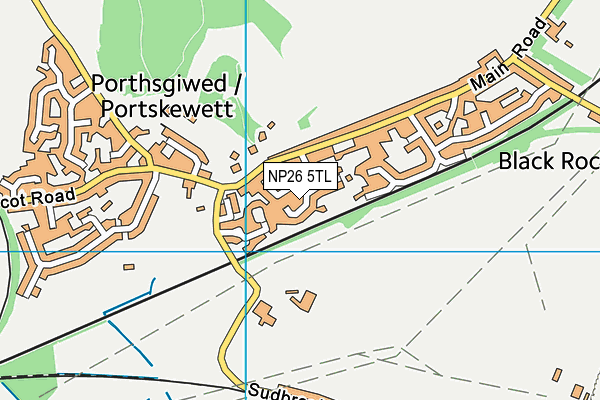 NP26 5TL map - OS VectorMap District (Ordnance Survey)