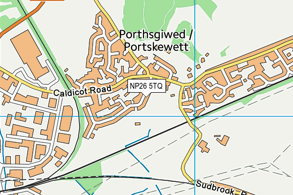 NP26 5TQ map - OS VectorMap District (Ordnance Survey)