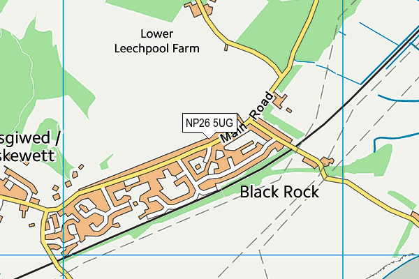 NP26 5UG map - OS VectorMap District (Ordnance Survey)