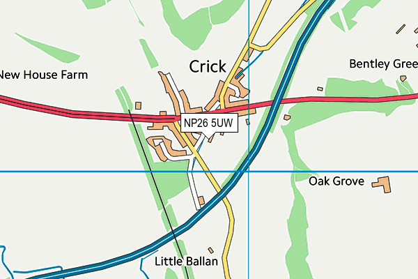 NP26 5UW map - OS VectorMap District (Ordnance Survey)