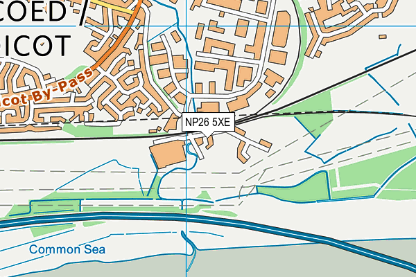 NP26 5XE map - OS VectorMap District (Ordnance Survey)