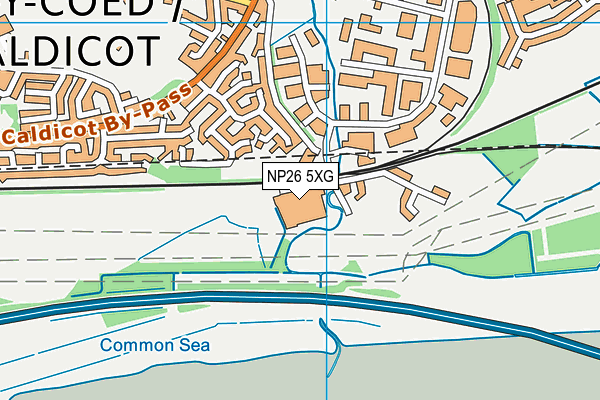 NP26 5XG map - OS VectorMap District (Ordnance Survey)