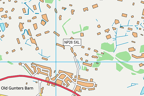 NP26 5XL map - OS VectorMap District (Ordnance Survey)