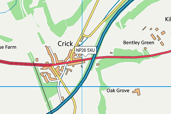 NP26 5XU map - OS VectorMap District (Ordnance Survey)