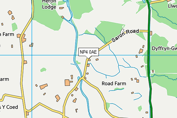 NP4 0AE map - OS VectorMap District (Ordnance Survey)