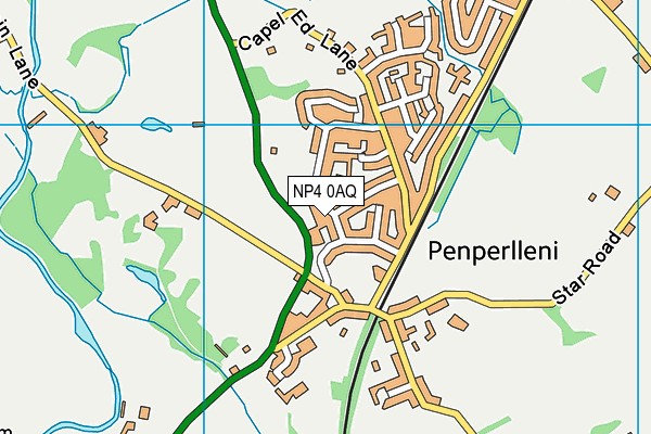 NP4 0AQ map - OS VectorMap District (Ordnance Survey)