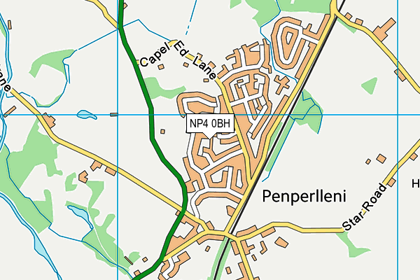 NP4 0BH map - OS VectorMap District (Ordnance Survey)