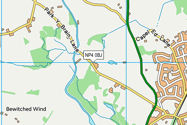 NP4 0BJ map - OS VectorMap District (Ordnance Survey)