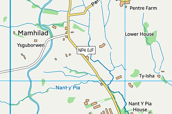 NP4 0JF map - OS VectorMap District (Ordnance Survey)