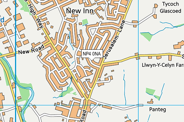 NP4 0NA map - OS VectorMap District (Ordnance Survey)