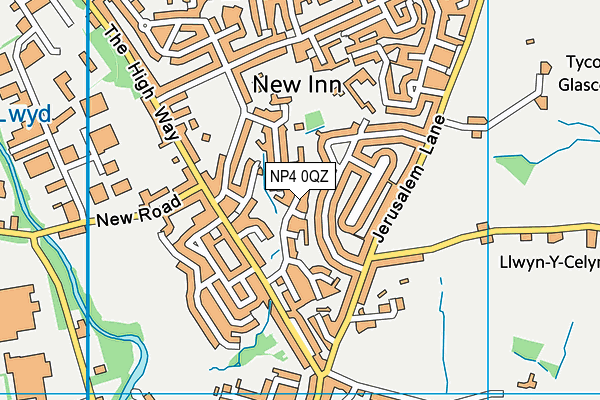 NP4 0QZ map - OS VectorMap District (Ordnance Survey)