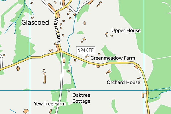 NP4 0TF map - OS VectorMap District (Ordnance Survey)