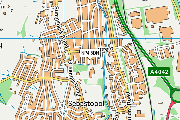 NP4 5DN map - OS VectorMap District (Ordnance Survey)