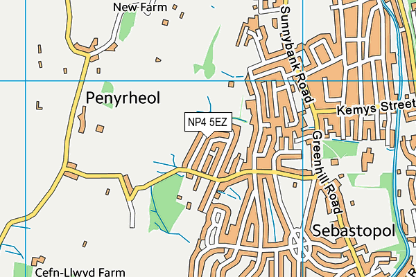 NP4 5EZ map - OS VectorMap District (Ordnance Survey)