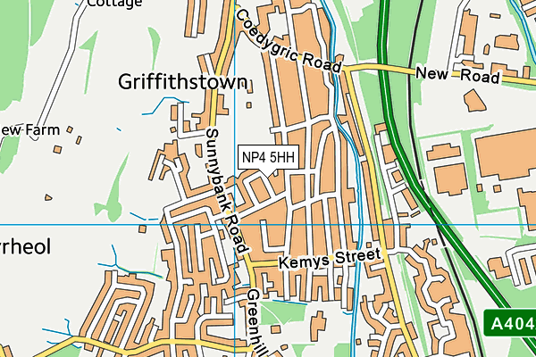NP4 5HH map - OS VectorMap District (Ordnance Survey)