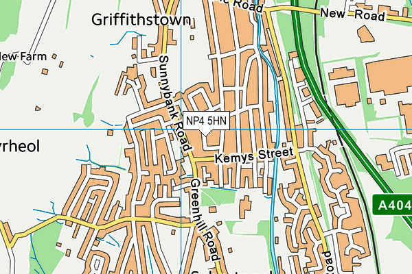 NP4 5HN map - OS VectorMap District (Ordnance Survey)