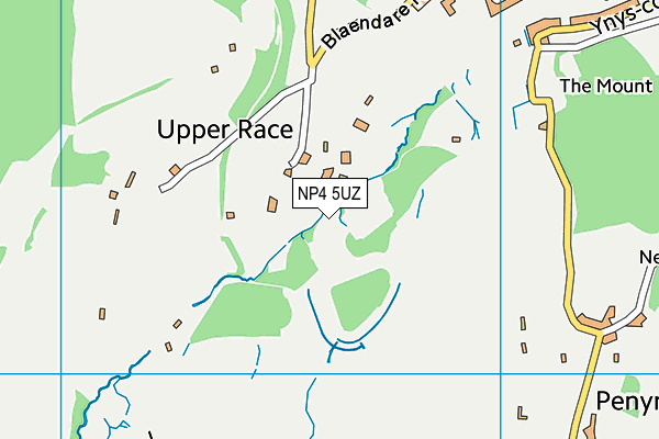 NP4 5UZ map - OS VectorMap District (Ordnance Survey)
